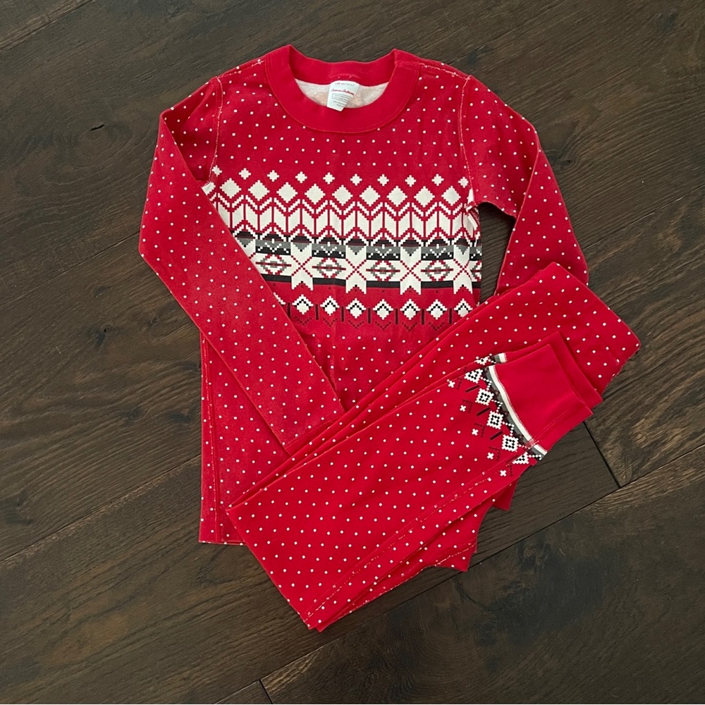 Hanna Andersson Christmas pajamas Size 6-7